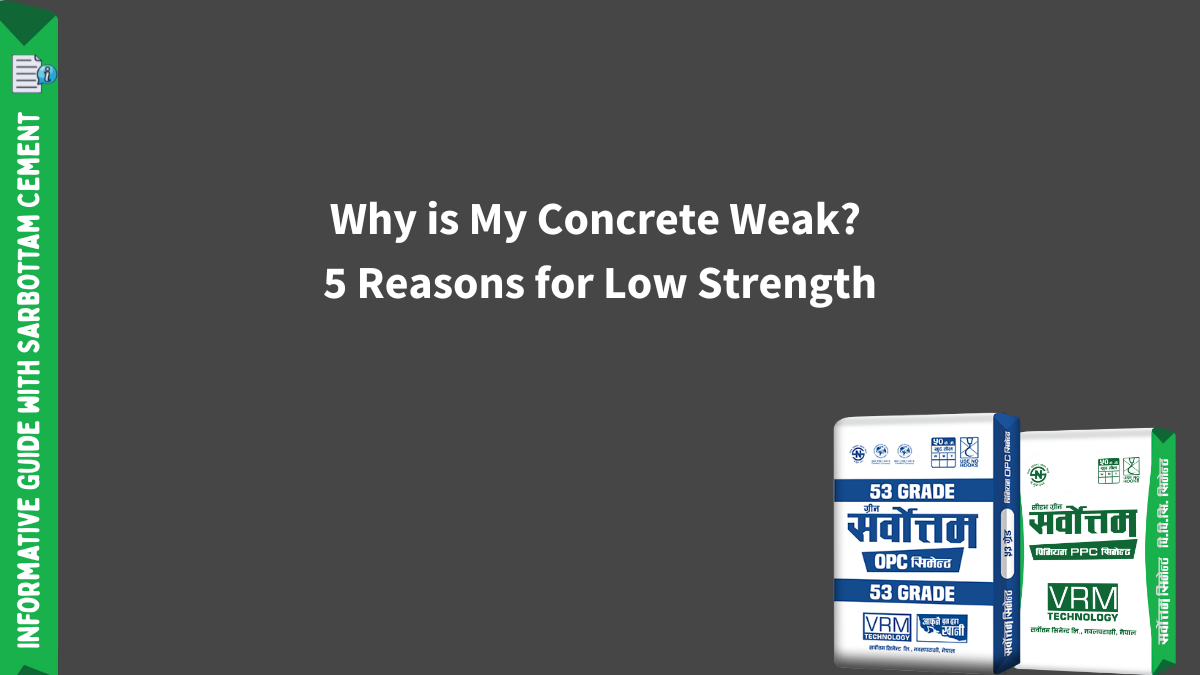 Why Is My Concrete Weak? 5 Reasons for Low Strength