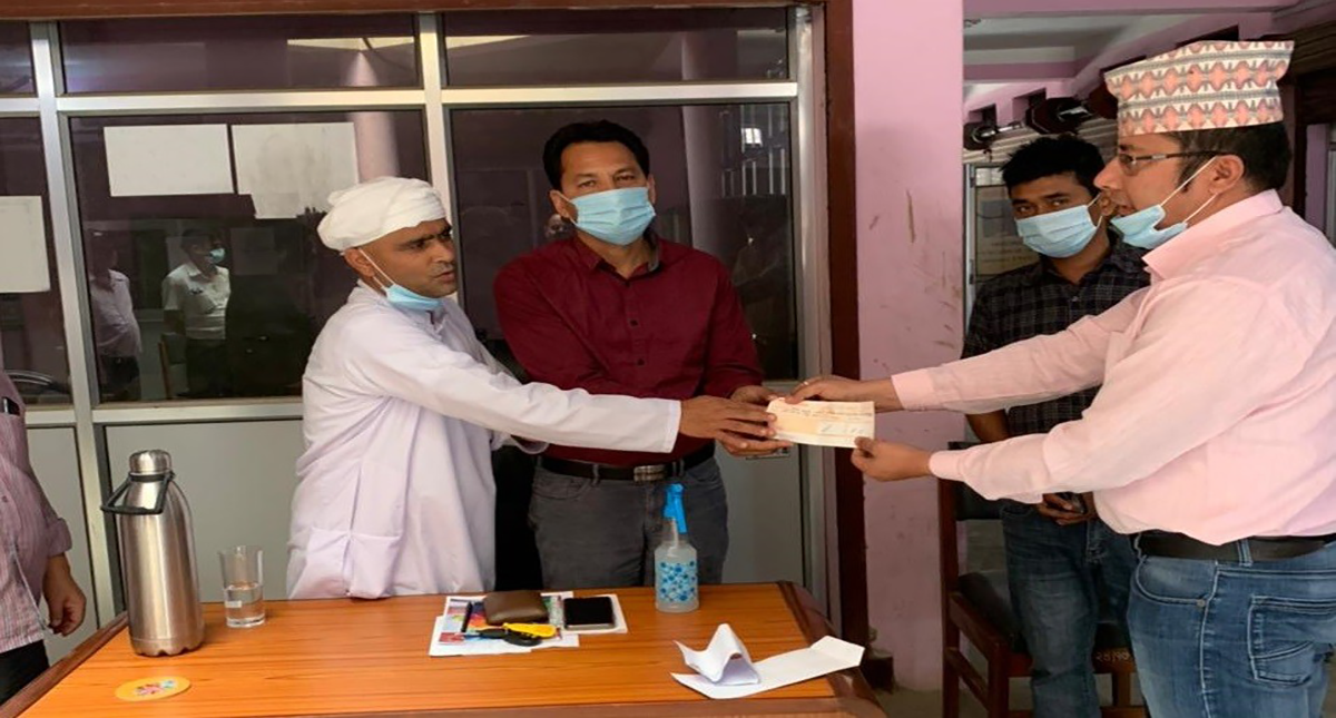 CSR activity in Sunwal Nagarpalika During COVID