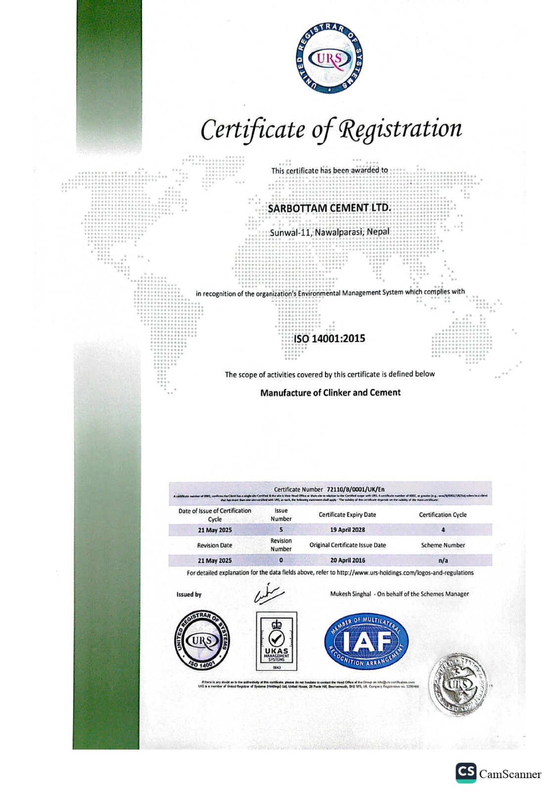 ISO 14001:2015 - Standards on Environmental Management